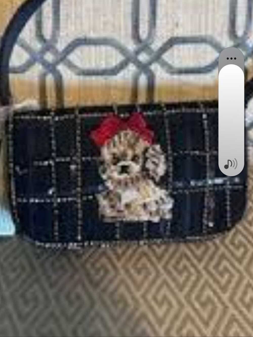 T.J. Maxx Beaded Yorkshire Terrier Plaid Purse Crossbody Bag NWT